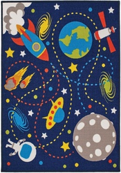 Children’s Playtime Rug by Oriental Weavers in Moon Mission Design