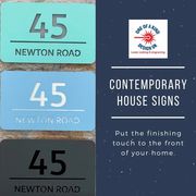 Get your Contemporary House Sign Today at One Of A Kind Design UK