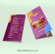 Roll Fold Leaflet Printing UK  MenuMa Print