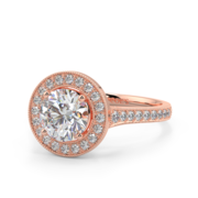 Lilac - Halo Diamond Engagement Ring