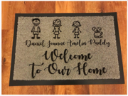 Shop Personalised Doormats | Designer Doormats | One Of A Kind Design 