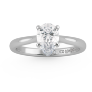 Shop Pear Solitaire Engagement Rings 