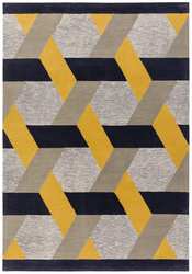 Camden Rug by Asiatic carpets in Gold Colour