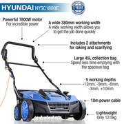 Hyundai 1500W Electric Lawn Scarifier