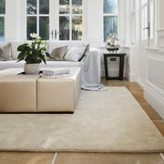Cream wool rug