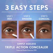 COVERGIRL Simply Ageless Triple Action Concealer,  Classic Ivory,  Pack 