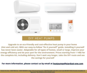 GENUINE DIY HEAT PUMPS WITH EASY TO FOLLOW GUIDE