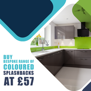 Buy Bespoke Range of Coloured Splashbacks at £57