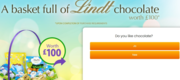 CLAIM YOUR BASKET OF LINDT CHOCLATE