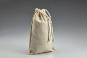 Heavy Duty White Cotton Canvas Drawstring Bag