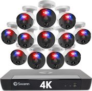 SWANN Pro 4K Ultra HD 16 Channel Security Camera System,  2TB NVR,  12 P
