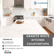 Granite White Kitchen Countertops | 020 8368 5555 | DialAWorkTop