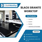 Black Granite Effect Worktop | 020 8368 5555 | DialAWorkTop