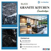 Black Granite Kitchen Countertops | 020 8368 5555 | DialAWorkTop