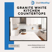 Granite White Kitchen Countertops| Dialaworktop| 44 0208 368 5555