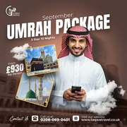 Affordable September Umrah Packages from UK – Book Now