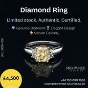 Elegant Diamond Ring for Sale – Certified Luxury Jewellery UK