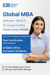 Study Global MBA in Barcelona | C3S Business School Programs