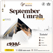 September 2025 Umrah Packages from the UK