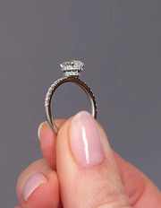 1ct Oval dual Hidden Halo Ring – beauty with a secret Sparkle