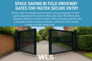 Space Saving Bi Fold Driveway Gates for Faster Secure Entry
