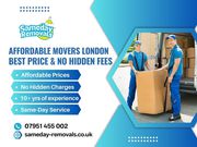 Affordable Movers London | Best Price & No Hidden Fees