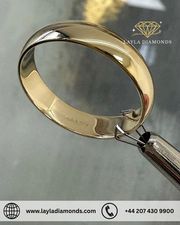 Wedding Bands for Him – 5mm Traditional Court Matt Ring