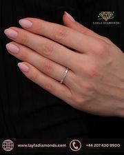 0.40ct Baguette Eternity White Gold Wedding Bands for Women