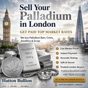Sell Palladium in London - Get Top Market Rates Instantly