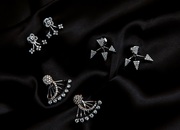 Classic Diamond Hoop Earrings with Brilliant Sparkle