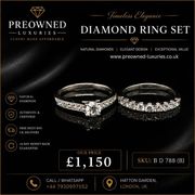 Buy Stunning Pre-Owned Diamond Ring Set Best Value UK