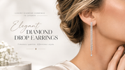 Premium Diamond Falling Drop Earrings for Timeless Style